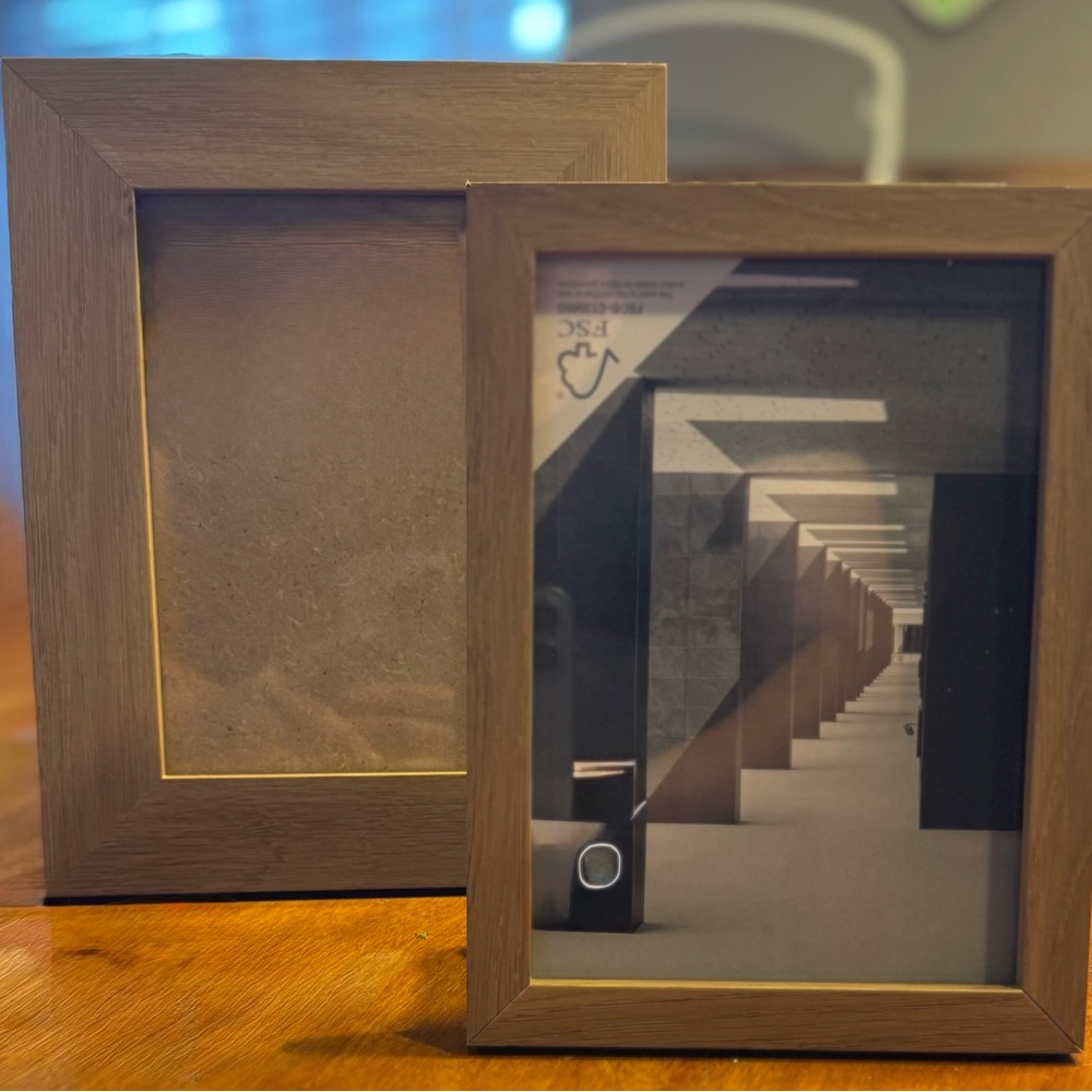 Made By Design Brown Wood Grain Picture Frames - Set of 2